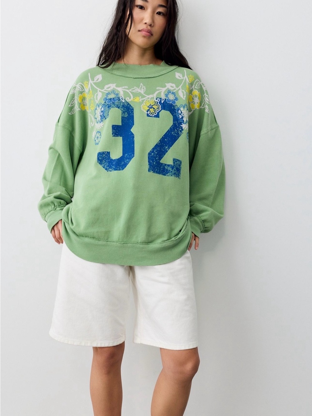 We the free Free People Palm Spring Turtle Graphic Sweatshirt NWT XL - Picture 1 of 1
